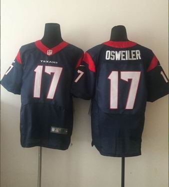 nike nfl texans #17 Osweiler blue elite jersey