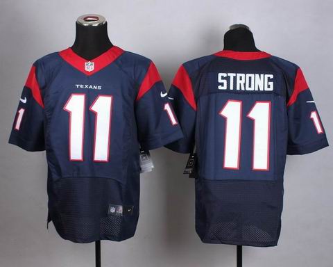 nike nfl texans 11 strong blue elite jersey