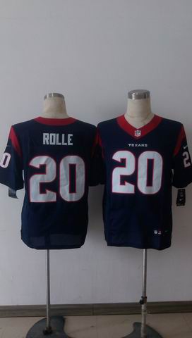 nike nfl texans 20 Rolle blue elite jersey