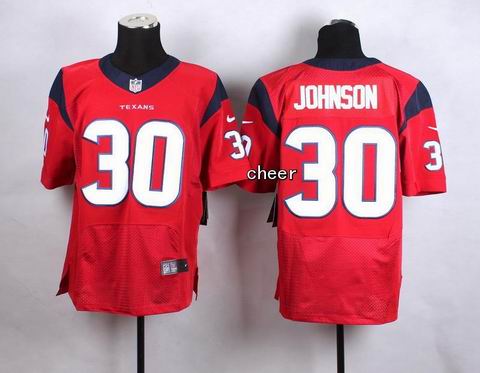 nike nfl texans 30 Johnson red elite jersey
