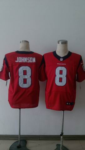 nike nfl texans 8 Johnson red elite jersey