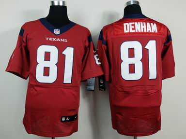 nike nfl texans 81 Denham red elite jersey