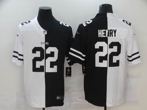 nike nfl titans #22 HENRY white black jersey