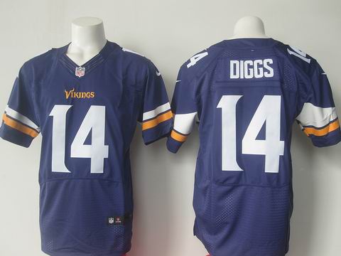 nike nfl vikings #14 Diggs purple elite jersey