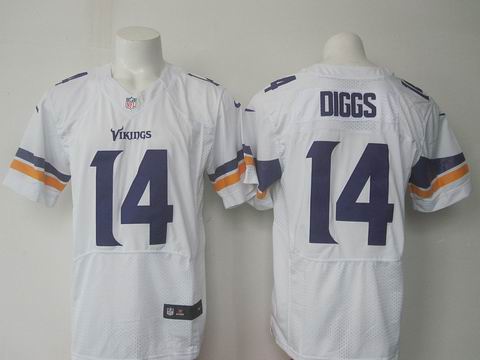 nike nfl vikings #14 Diggs white elite jersey