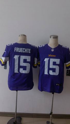 nike nfl vikings 15 Fruechte purple elite jersey