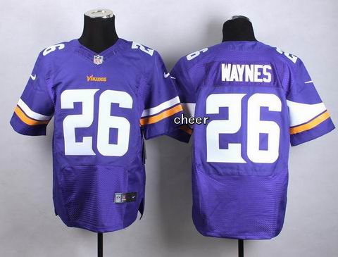 nike nfl vikings 26 Waynes purple elite jersey