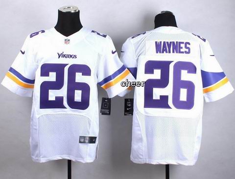 nike nfl vikings 26 Waynes white elite jersey