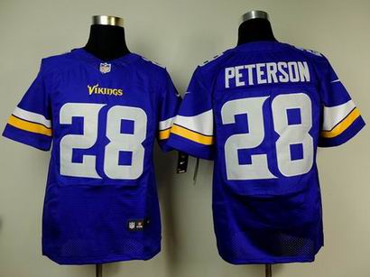 nike nfl vikings 28 Peterson purple elite jersey