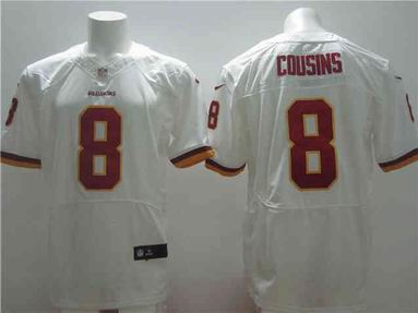 nike nfl washington redskins #8 Cousins white elite jersey