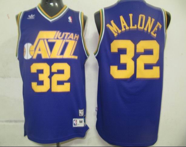 NBA Utah Jazz #32 Karl Malone Purple Jersey