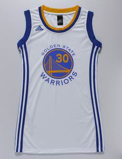 women NBA Golden State Warriors #30 Curry white jersey