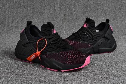 women Nike Air Huarache Drift PRM shoes black pink