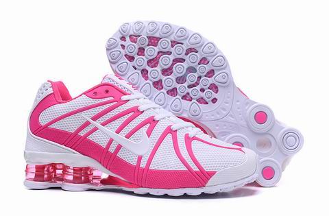 women Nike Air Shox OZ shoes white pink