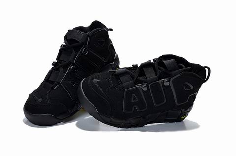 women Nike Air Uptempo shoes all black