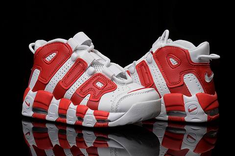 women Nike Air Uptempo shoes red white