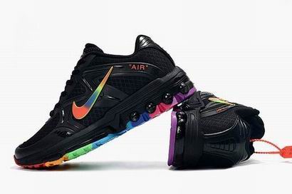 women Nike Air max 2019 saunterer shoes black rainbow