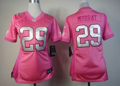 women Nike Dallas Cowboys 29 Murray pink Jersey with heart