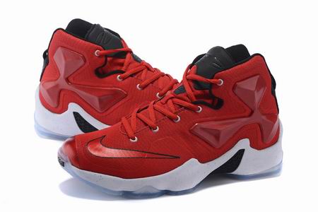women Nike Lebron XIII shoes red white
