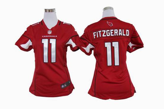women Nike NFL Arizona Cardinals 11 Fitzgerald red stitched jersey
