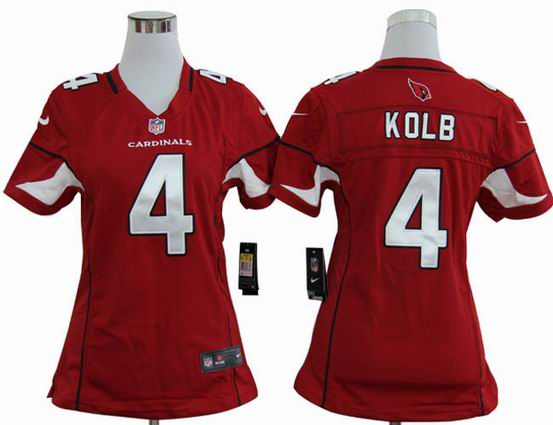 women Nike NFL Arizona Cardinals 4 Kolb red stitched jersey