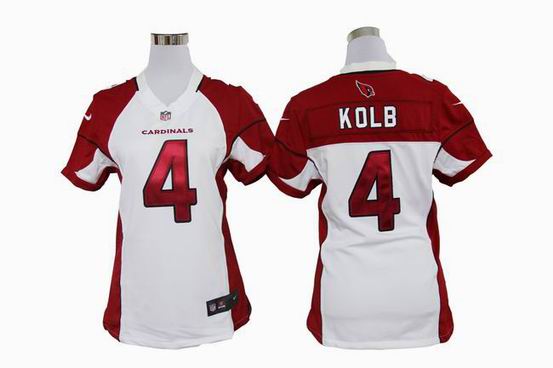 women Nike NFL Arizona Cardinals 4 Kolb white stitched jersey