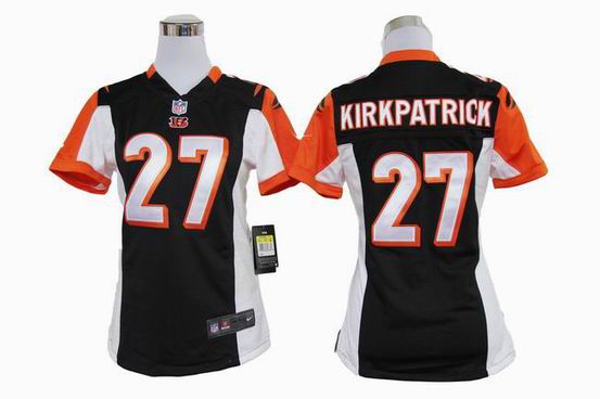 women Nike NFL Cincinnati Bengals 27 Kirkpatrick black stitched jersey