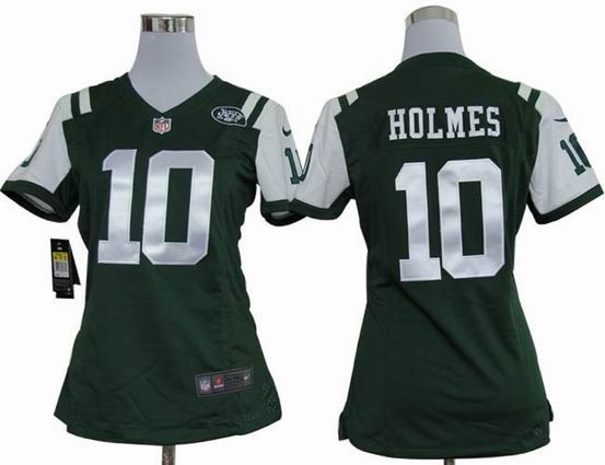 women Nike NFL New York Jets 10 Holmes green stitched jersey