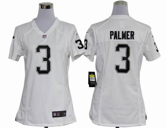 women Nike NFL Oakland Raiders 3 Palmer white stitched Jersey