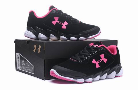 women Under Armour Curry shoes black pink
