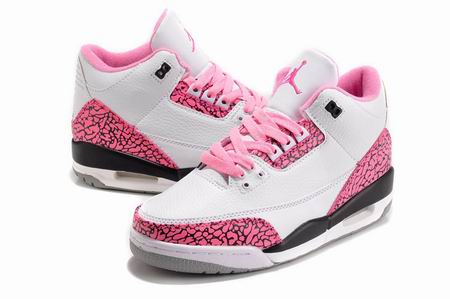 women air jordan 3 retro shoes white pink
