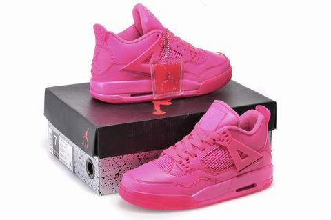 women air jordan 4 retro shoes all pink
