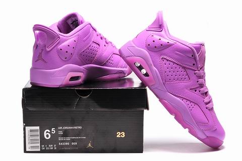 women air jordan 6 retro shoes all purple