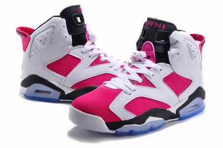 women air jordan 6 retro shoes pink white