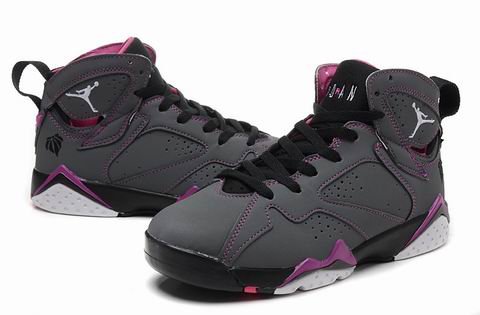 women air jordan 7 retro shoes dark grey purple