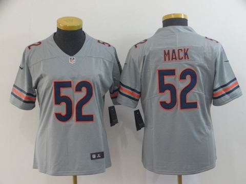 women bears #52 mack gray interverted jersey