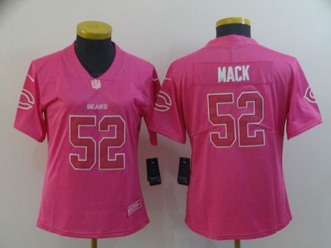 women bears #52 mack pink jersey