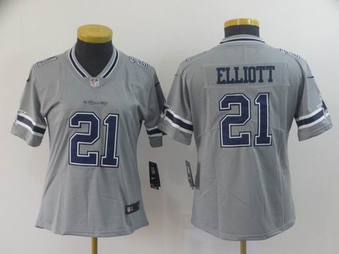 women cowboys #21 ELLIOTT interverted jersey