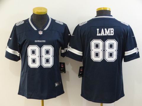women dallas Cowboys #88 LAMB blue vapor jersey