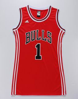 women nba Chicago Bulls #1 Rose red jersey