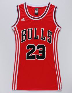 women nba Chicago Bulls #23 Jordan red jersey