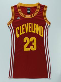 women nba Cleveland Cavaliers #23 James red jersey