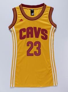 women nba Cleveland Cavaliers #23 James yellow jersey