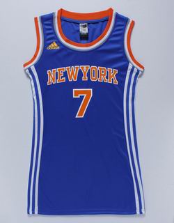 women nba new york knicks #7 Anthony blue jersey