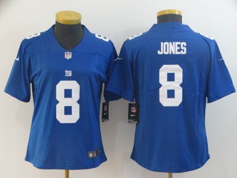 women new york giants #8 Jones blue vapor untouchable jersey