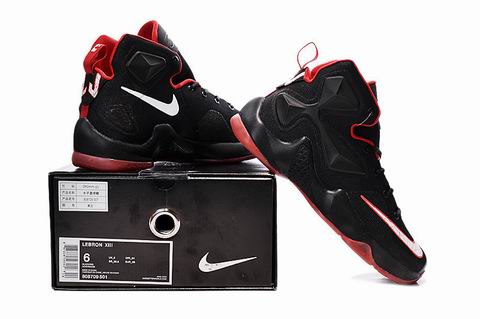 women nike James XIII shoes black red