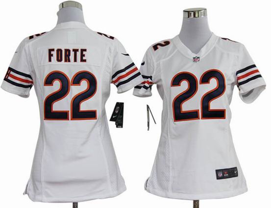 women nike NFL Chicago Bears 22 Forte white stitched jersey