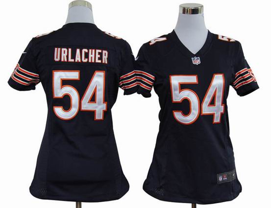 women nike NFL Chicago Bears 54 Urlacher blue stitched jersey