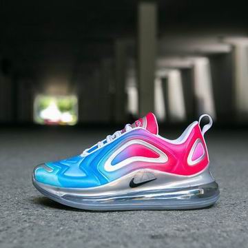 women nike air max 720 shoes blue red white