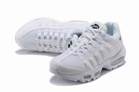 women nike air max 95 shoes all white